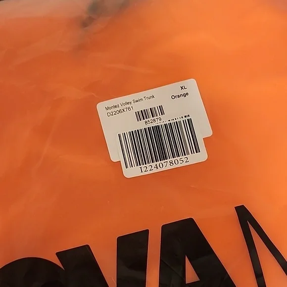 Fashion Nova Men - Montez Volley Swim Trunk - XL - new with tags - orange - Picture 6 of 12